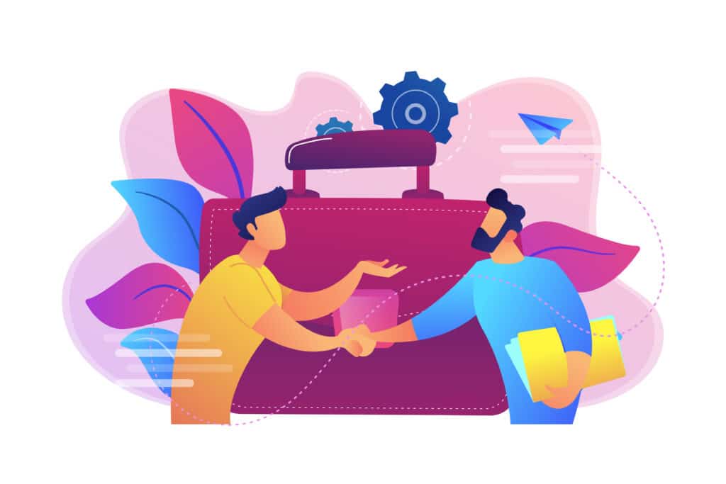 Partnership concept vector illustration.